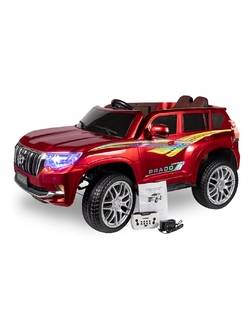 Детский электромобиль Kid's Care Toyota Land Cruiser Prado 4x4 (красный paint)