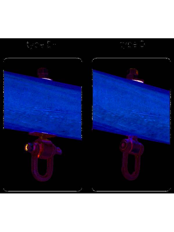 Сквозной подвес (карабин) для качелей KBT Тип D 140мм