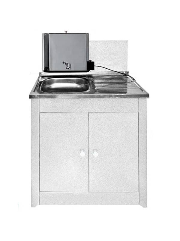 Умывальник Акватекс ДУЭТ н/н с подогревом 15/1,25 (белое золото)