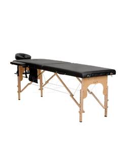 Массажный стол Atlas Sport складной 2-с деревянный 60 см ( черный)