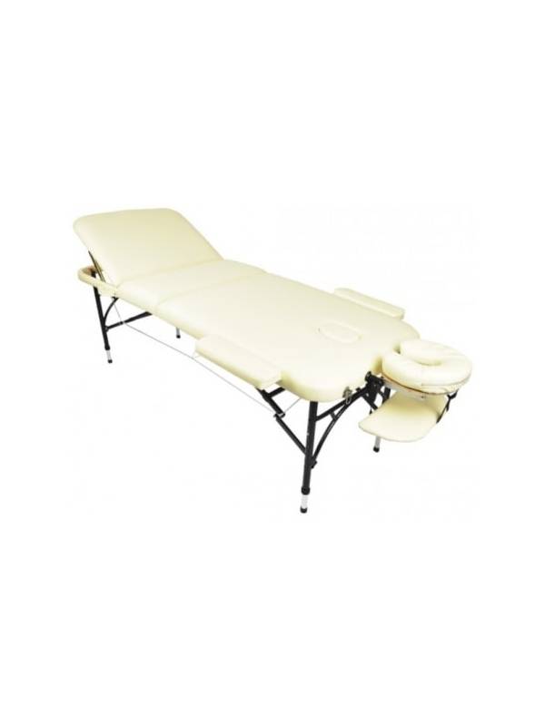 Массажный стол складной Atlas sport 70 см 3-с алюминиевый усиленная столешница (коричневый)