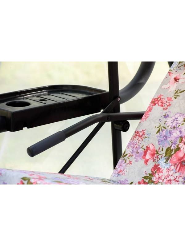 Садовые качели Турин Премиум flower с1202