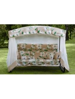 Садовые качели Турин Премиум flower с1203