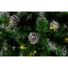 Новогодняя ель GreenLand Klara заснеженная 165 см + гирлянда