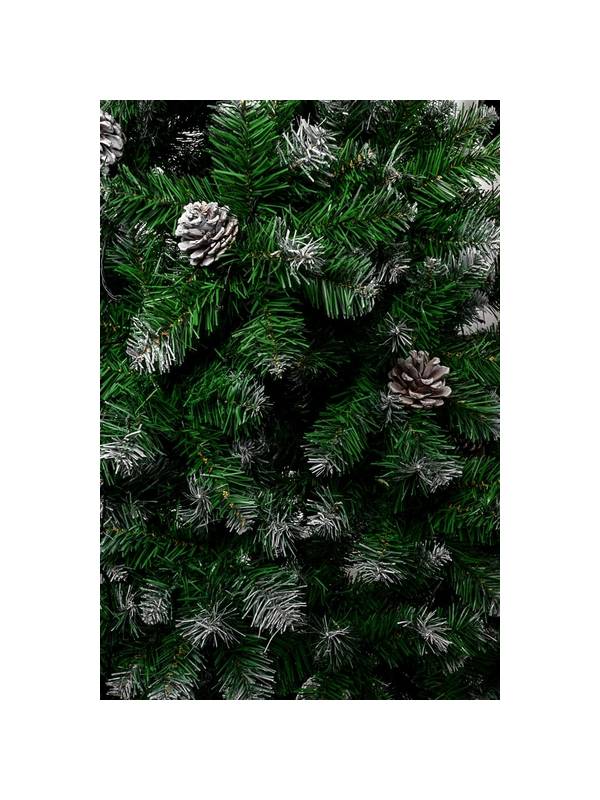 Новогодняя ель GreenLand Klara заснеженная 165 см + гирлянда