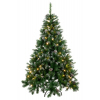 Новогодняя ель GreenLand Klara заснеженная 165 см + гирлянда