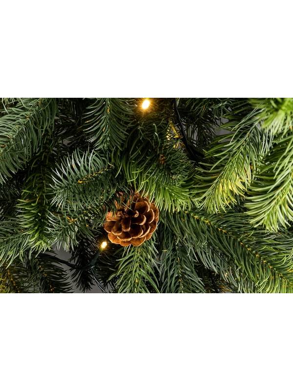 Новогодняя ель GreenLand Stefanie 180 см + гирлянда