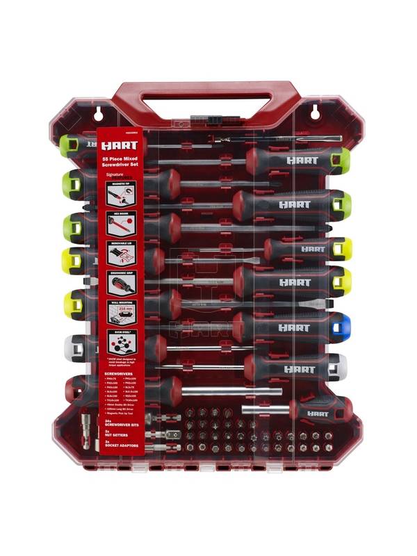 Набор бит и отверток HART HSD55MIX (55 шт.)