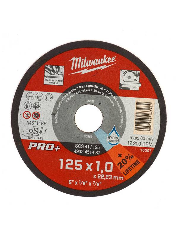 Круг отрезной по металлу SCS D 125х1 мм (200 шт.) MILWAUKEE