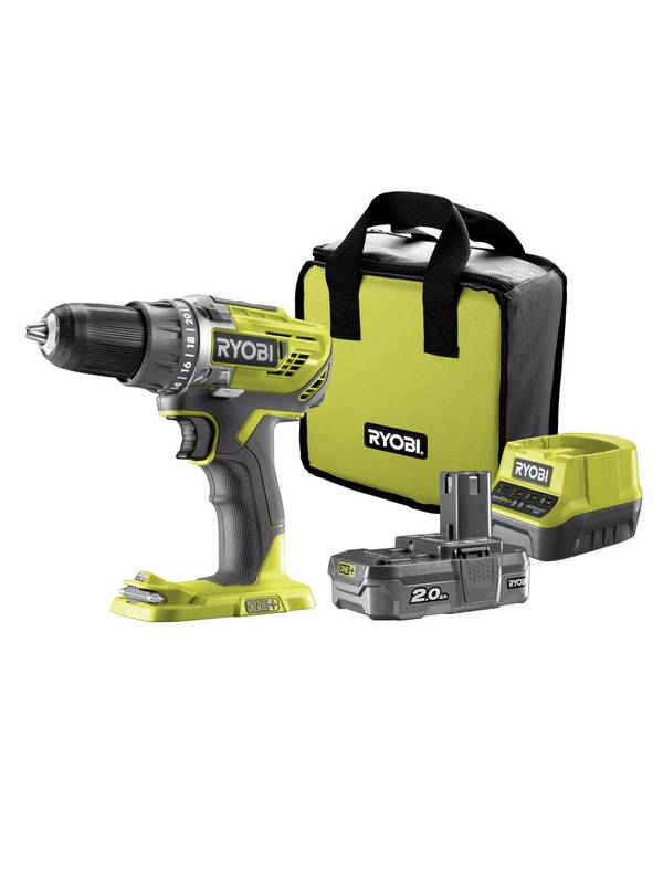 ONE + / Дрель-шуруповерт RYOBI R18DD3-120S