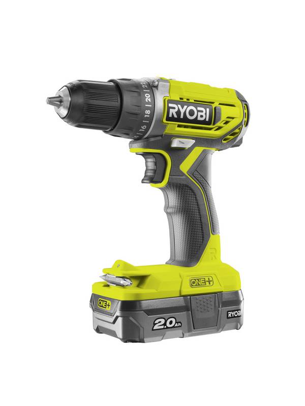 ONE + / Дрель-шуруповерт RYOBI R18DD2-120G