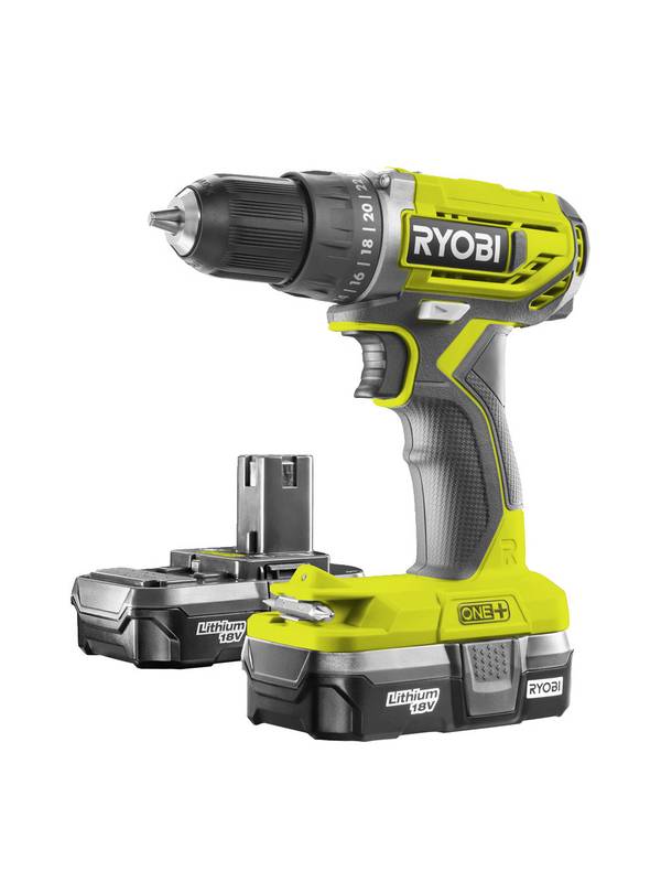 ONE + / Дрель-шуруповерт RYOBI R18DD2-213S