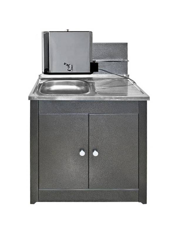 Умывальник Акватекс ДУЭТ н/н с подогревом 15 л (серебро)