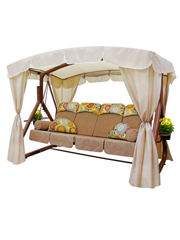 Качели садовые Барышня (светлая)