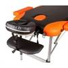Массажный стол складной Atlas sport 60 см 3-с алюминиевый (черно-оранжевый)