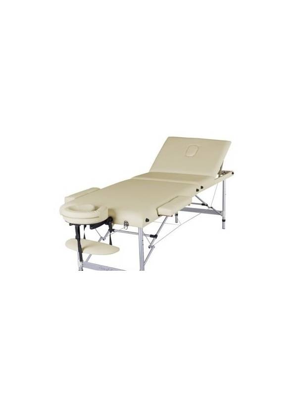 Массажный стол складной Atlas sport 60 см 3-с алюминиевый (бежевый)