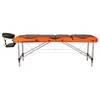 Массажный стол складной Atlas sport 70 см 3-с алюминиевый (черно-оранжевый)