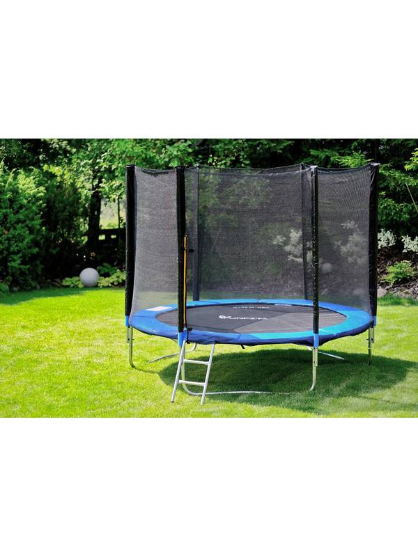 Батут FunFit 252 см (8ft) с внешней защитной сеткой и лестницей