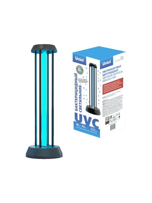 Облучатель бактерицидный ультрафиолетовый Uniel UGL-T01A 36W/UVCO (пульт ДУ)