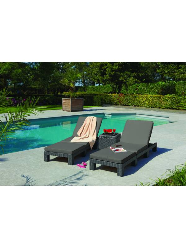 Шезлонг, лежак пластиковый Keter Daytona