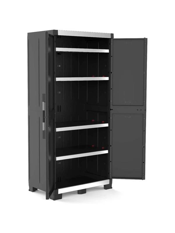 Шкаф пластиковый высокий XL GARAGE KETER, черный