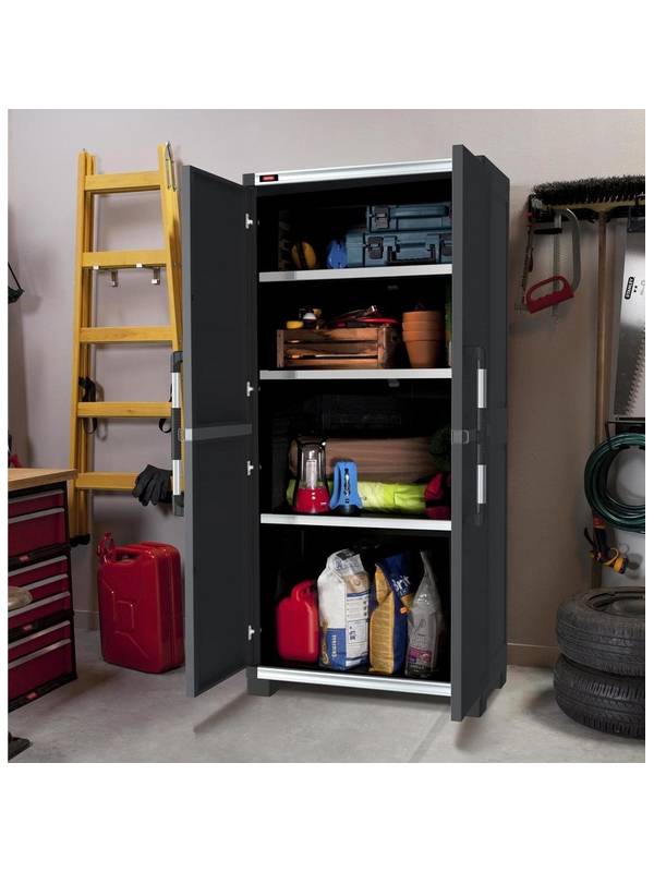 Шкаф пластиковый высокий XL GARAGE KETER, черный