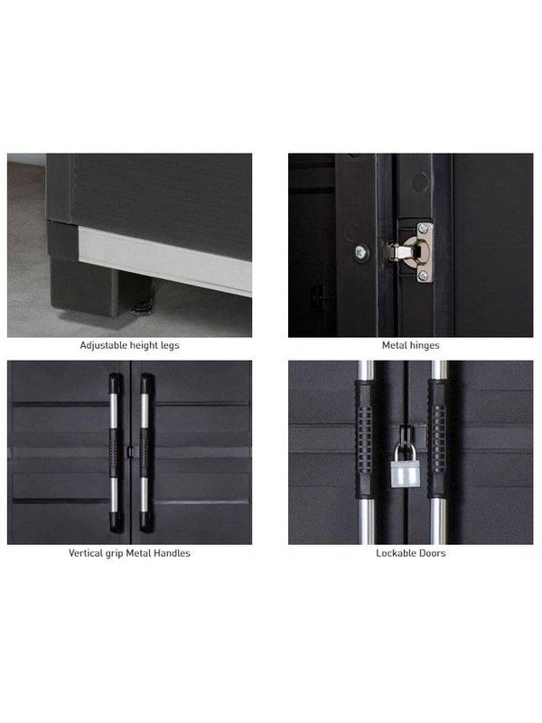 Шкаф пластиковый высокий XL GARAGE KETER, черный