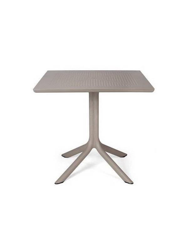 Стол квадратный Clip 80см, капучино