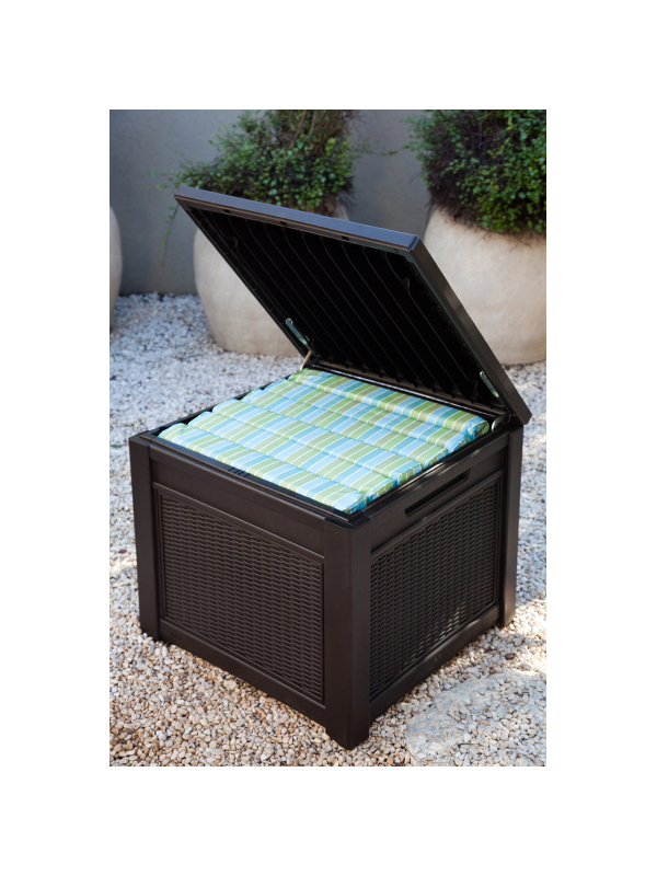 Столик-сундук Cube Rattan 208L, коричневый