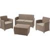 Набор мебели Corona lounge set, капучино