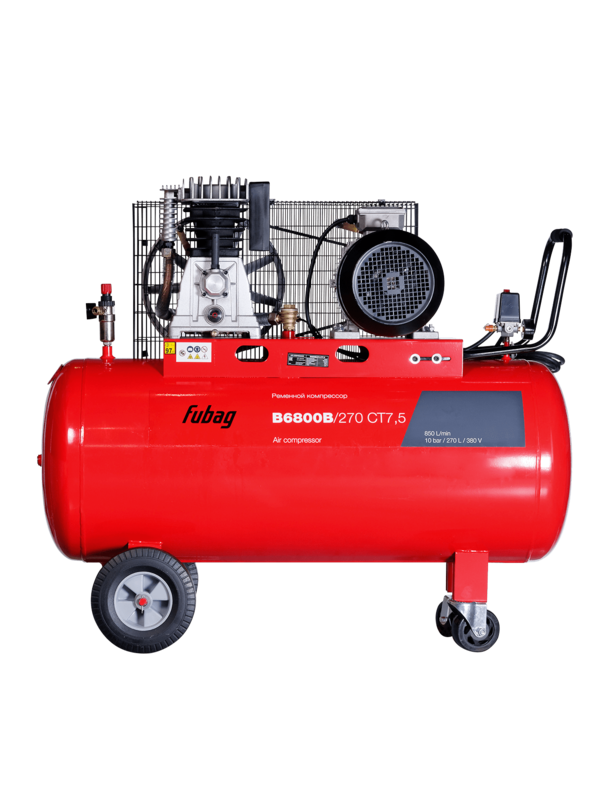 Компрессор масляный ременной FUBAG B6800B/270 СТ7.5 одноступенчатый