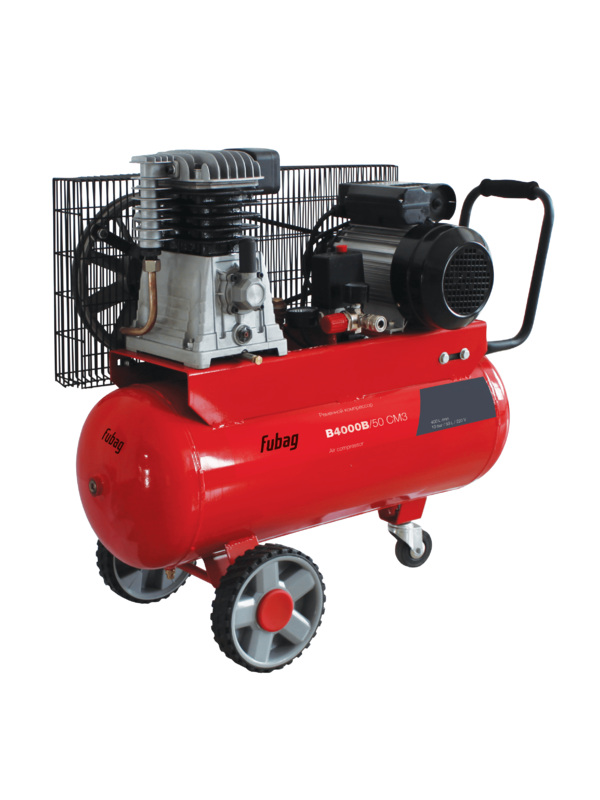 Компрессор масляный ременной FUBAG B4000B/50 СМ3 одноступенчатый