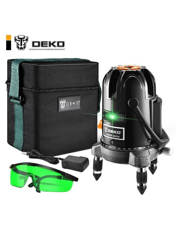 Уровень лазерный самовыравнивающийся DEKO LL57GA SET 1