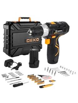 Дрель-шуруповерт аккумуляторная DEKO GCD12DU3 SET 195