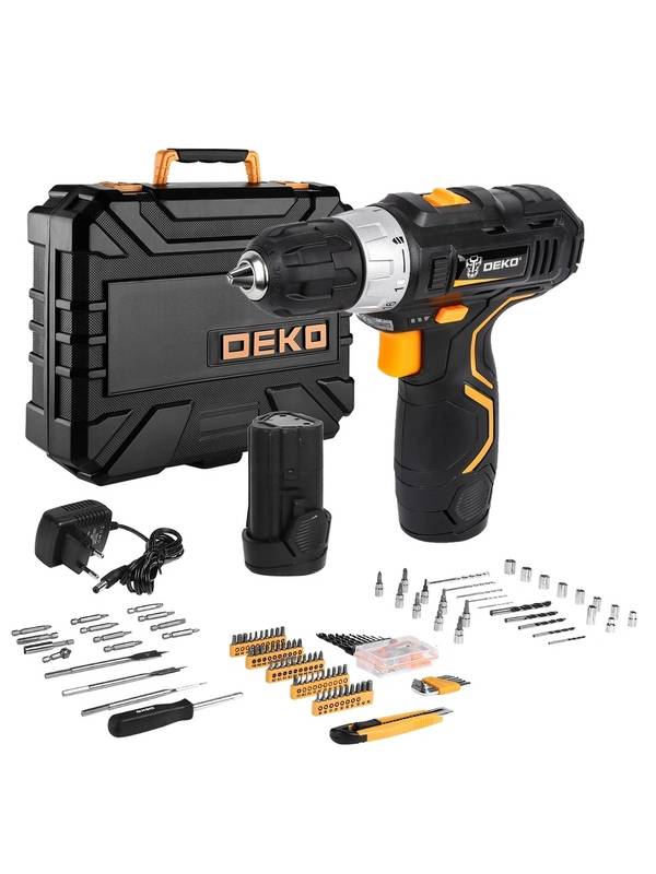 Дрель-шуруповерт аккумуляторная DEKO GCD12DU3 SET 195
