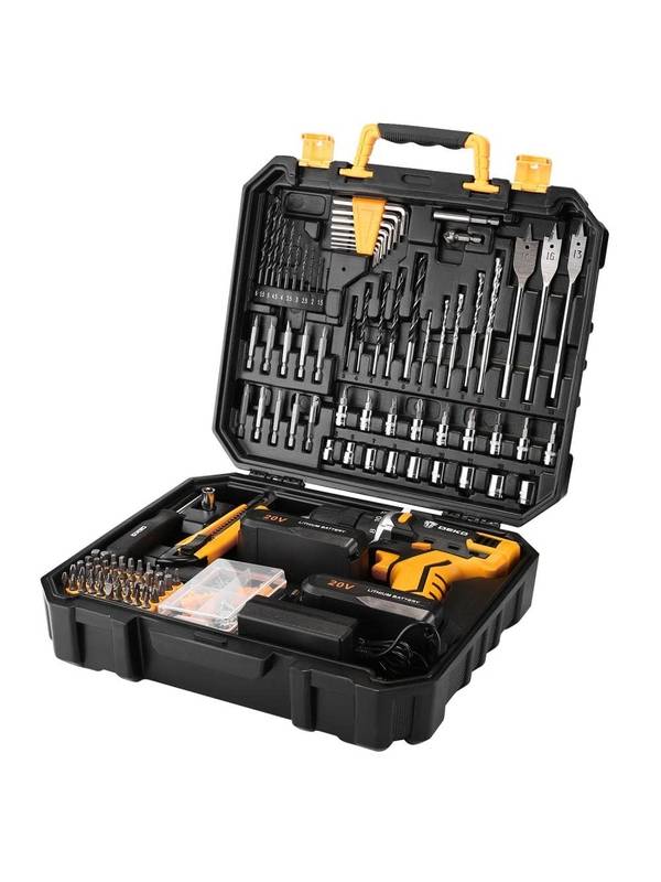 Дрель-шуруповерт аккумуляторная DEKO DKCD20FU-Li SET 193