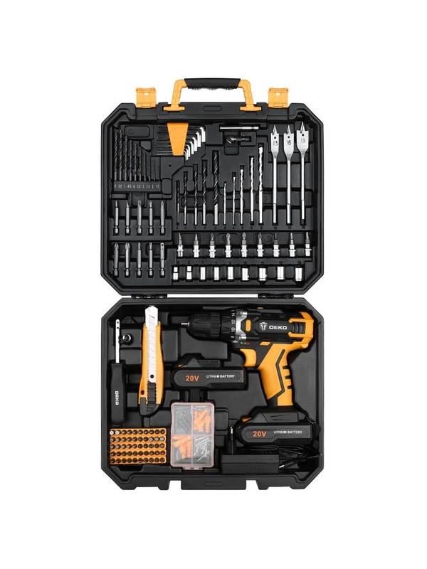 Дрель-шуруповерт аккумуляторная DEKO DKCD20FU-Li SET 193