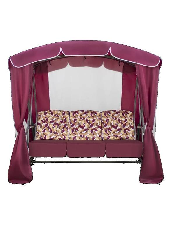Качели садовые Рандеву Люкс (бордовый)