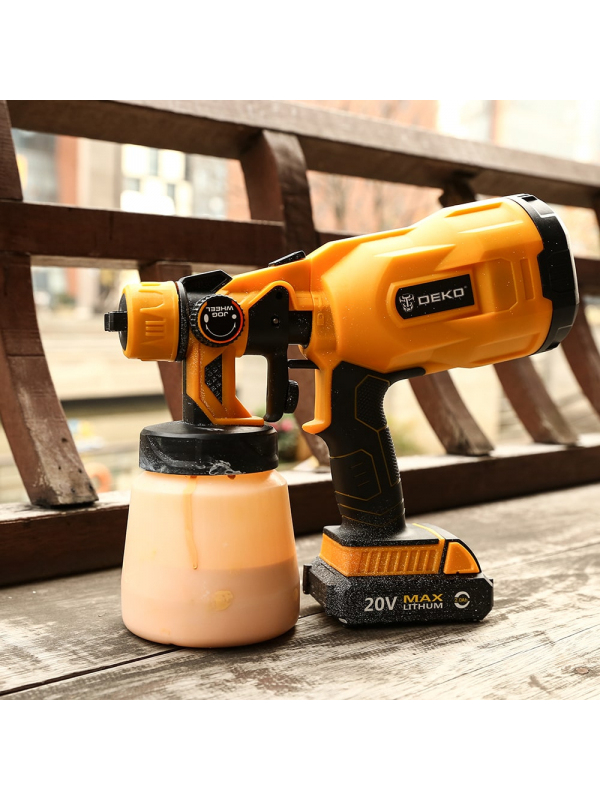 Краскопульт аккумуляторный DEKO DKSG20K2