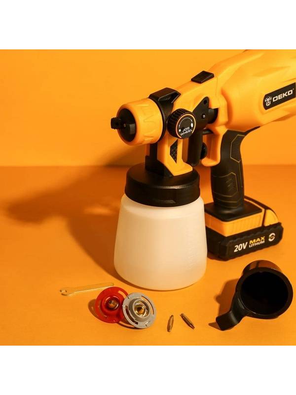 Краскопульт аккумуляторный DEKO DKSG20K2