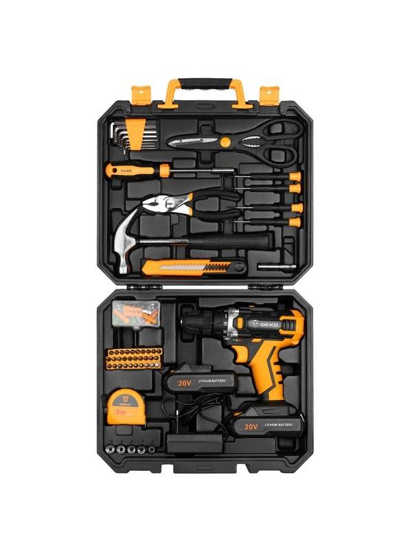 Дрель-шуруповерт аккумуляторная DEKO DKCD20FU-Li SET 104