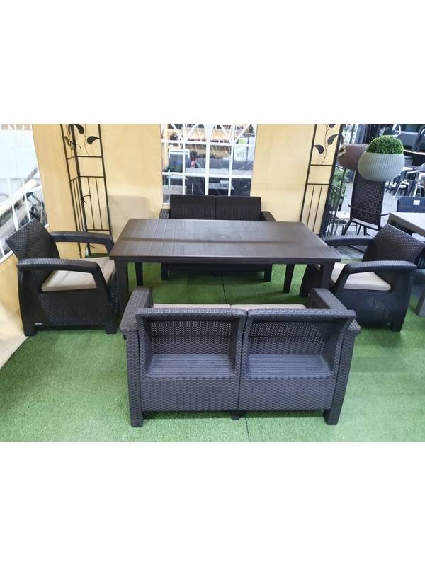 Набор уличной мебели Corfu Fiesta Futura, коричневый 