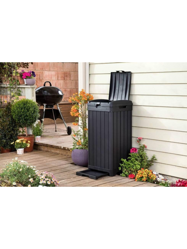 Урна для мусора уличная BALTIMORE BIN 125L, черный