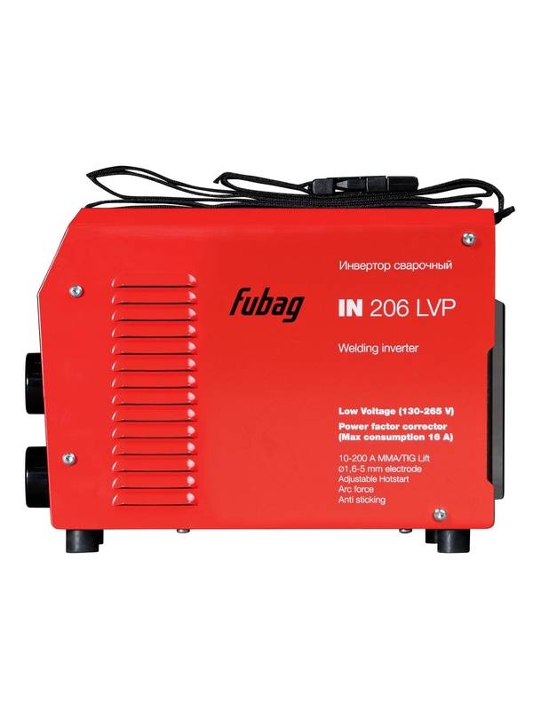 Инвертор сварочный FUBAG IN 206 LVP