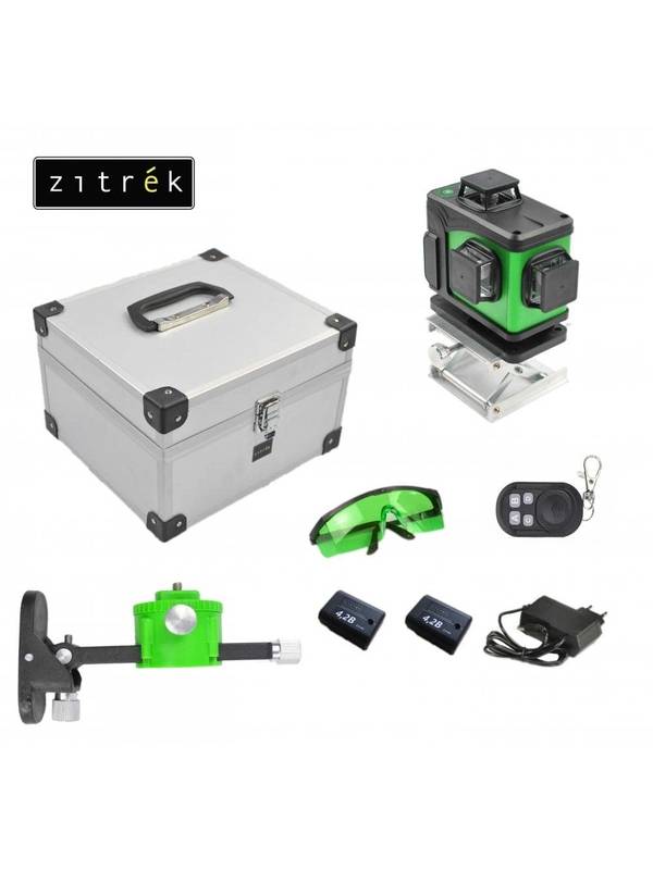 Уровень лазерный самовыравнивающийся Zitrek LL16-GL-2Li-MC зеленый луч