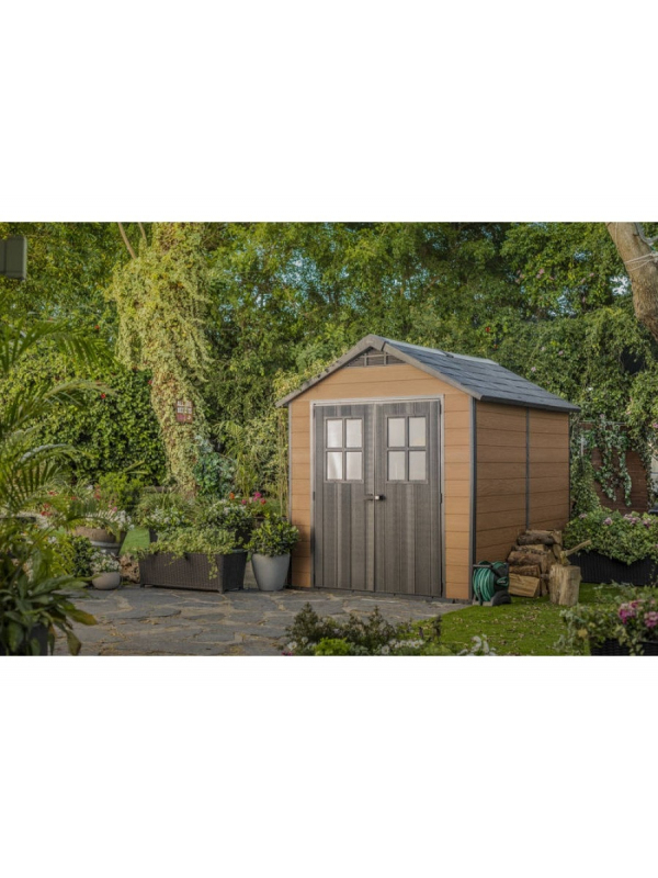 Хозяйственный блок Newton 759 (6,5 м2) ДПК, коричневый