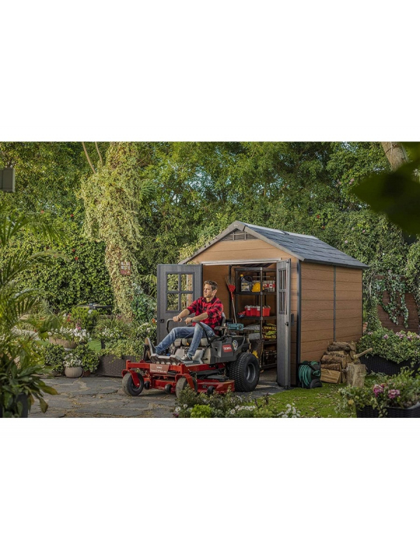 Хозяйственный блок Newton 759 (6,5 м2) ДПК, коричневый