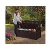 Скамья сундук Patio Storage Bench 227л, коричневый