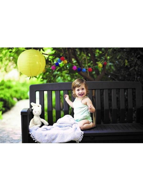 Скамья сундук Patio Storage Bench 227л, коричневый