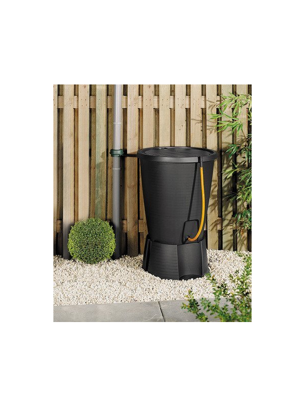 Бочка для сбора воды Indigo Waterbutt с базой, графит